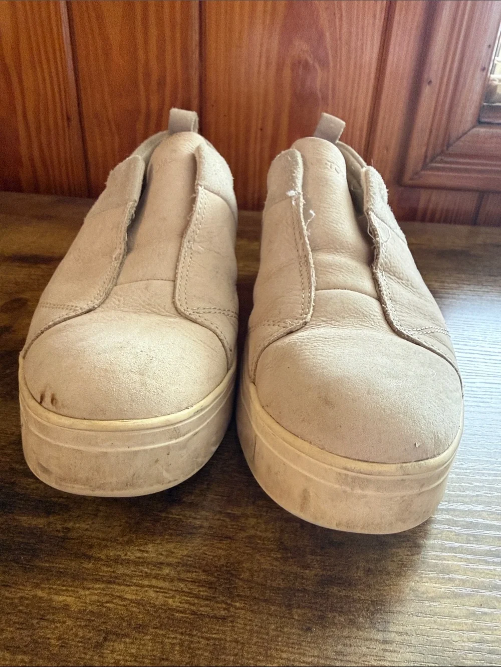 Toms Women's 8.5 Slip-On Platform Sneakers in Off-White